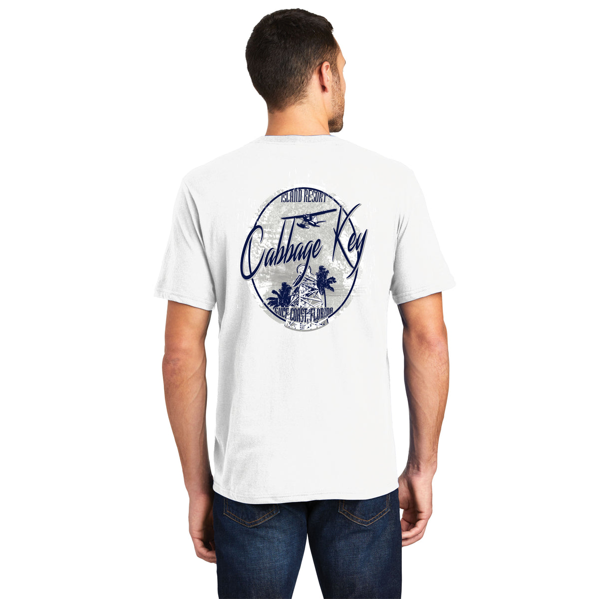 Cabbage Key SeaPlane Short Sleeve Shirt Cabbage Key Gift Shop